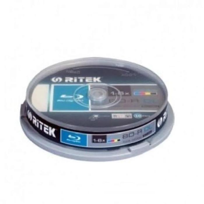 Gambar RITEK BDR DL 50GB 260min 1-4X Double Layer Inkjet White – 10pcs Blank Blu-ray Disc Printable dari MEGATRONIC_NEW Kota Administrasi Jakarta Barat Tokopedia