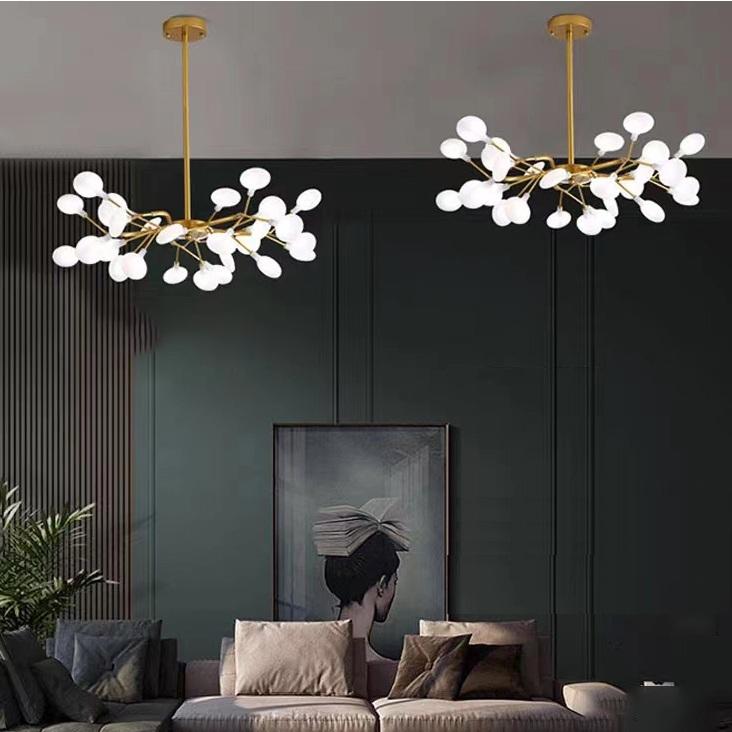 【Siap Stok COD】Lampu Hias Gantung Desain Kunangkunang Gaya Modern 18/30 kepala Antik Untuk Ruang Tamu Kamar Ruang Tamu Sederhana 4