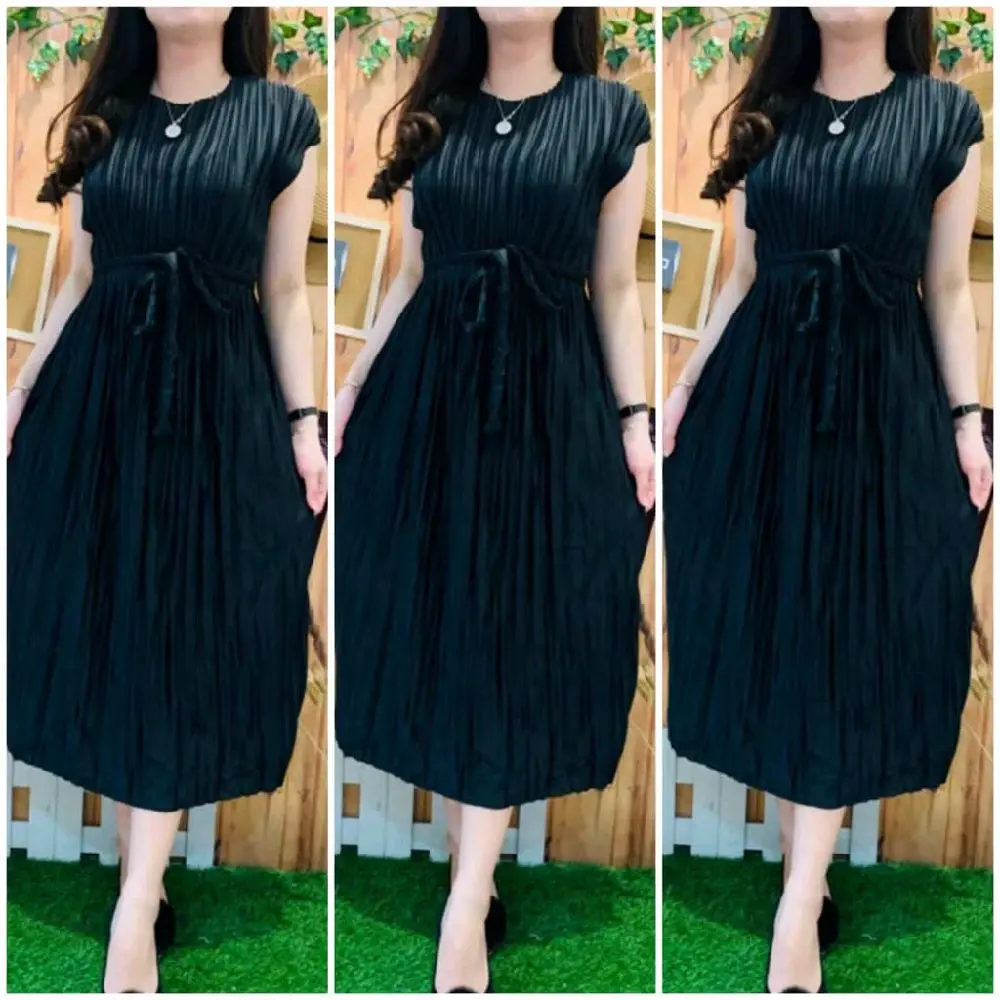 PROMO ISI 3 PCS DRES WANITA KEKINIAN DRES PLISKET TERLARIS 2025