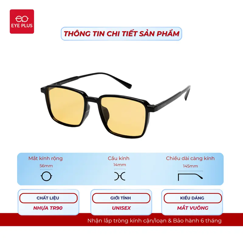 Kính Mát Đi Du Lịch Thời Trang Nam Nữ Eye Plus 8562 Gọng Kính Râm Nhựa TR90 Mềm Dẻo, Mắt Kính Chống Lóa Polaroid và UV400, Kính Mắt Kiểu Dáng Thời Trang Phù Hợp Nhiều Dáng Mặt 1