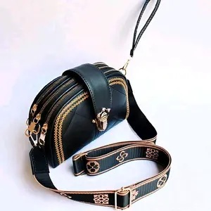 Tas Selempang Wanita KIRAN 3Ruang / Tas wanita bestseller Hitam Slingbag