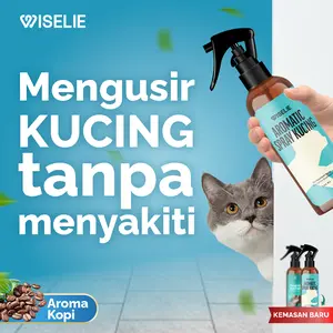 Wiselie Pengusir Kucing Bahan Alami Tidak Mengandung Racun Aman Untuk Tumbuhan Spray aman untuk Tanaman