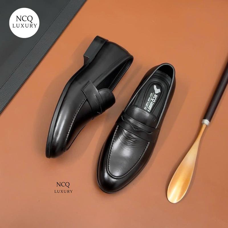 Giầy lười da công sở da bò đế cao su khâu kiểu dáng lịch lãm - Giầy Lười nam Shoes