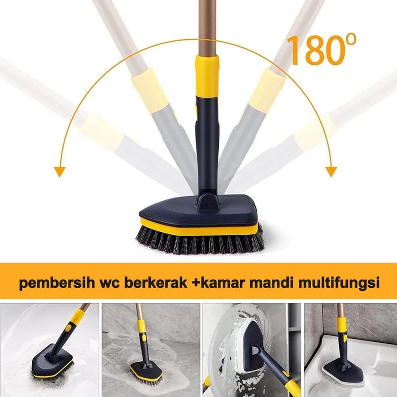 Pembersih kamar mandi pembersih lantai kamar mandi sikat kamar mandi gagang panjang Pembersih sikat Lantai dan bak mandi Boomjoy baru 2 in1  cocok untuk membersihkan kamar mandi  dinding  toilet dapur  bak mandi  ubin  dan wastafel 1