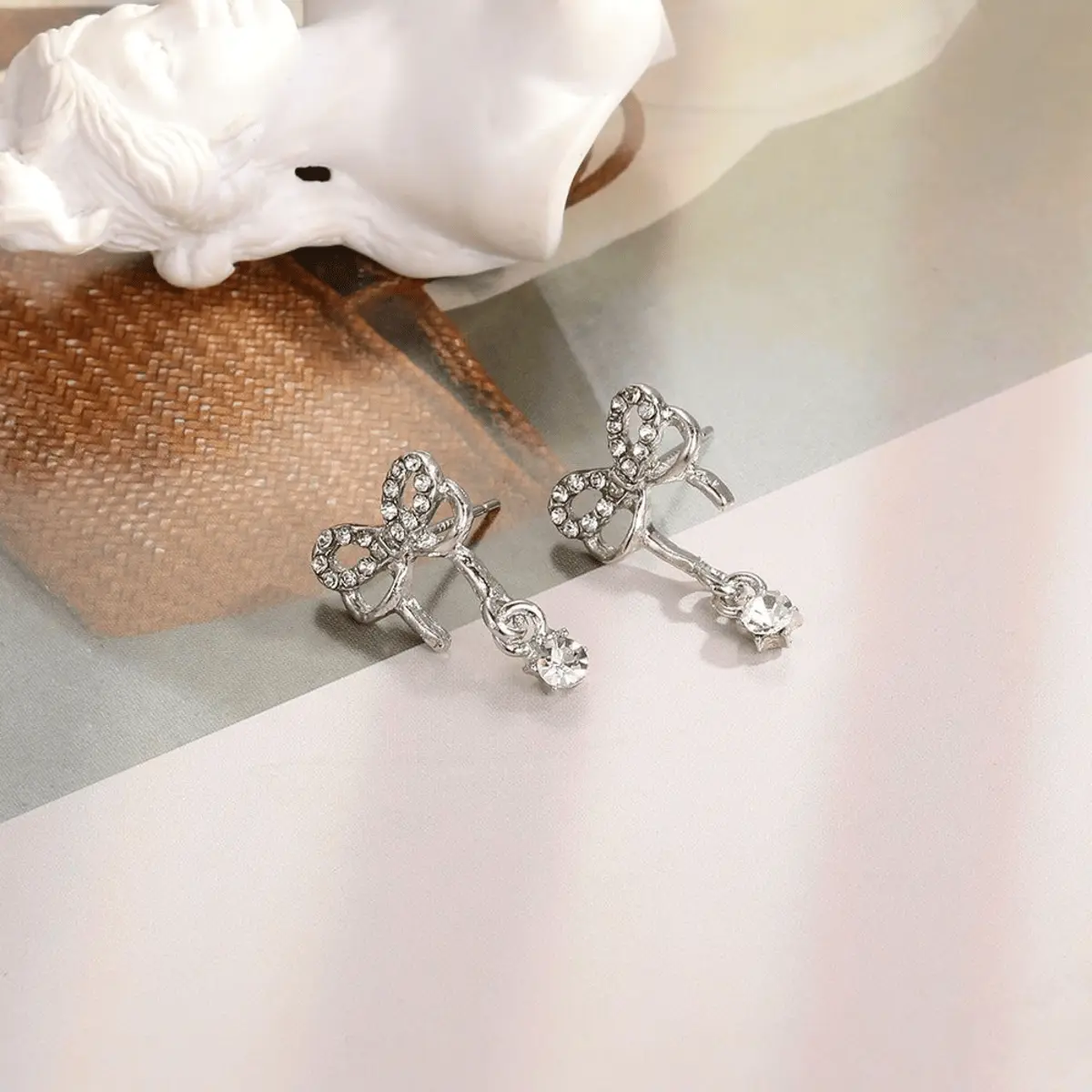 Anting Pita Mutiara Korea Anting Cute Elegan untuk Remaja Wanita Style Korea