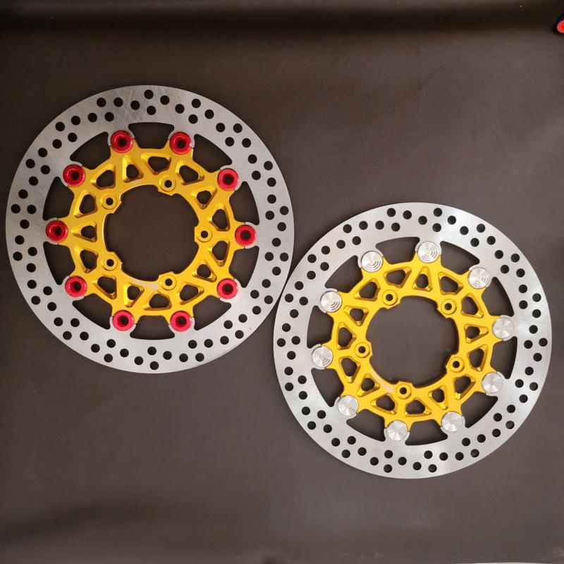 Đĩa Thắng Gắn Xe VARIO đi Mâm 5 lỗ - Size Đĩa 267mm Lòng Anode Vàng Khoen Inox & Nhôm - Thay Đĩa Đổi Pát Nhé