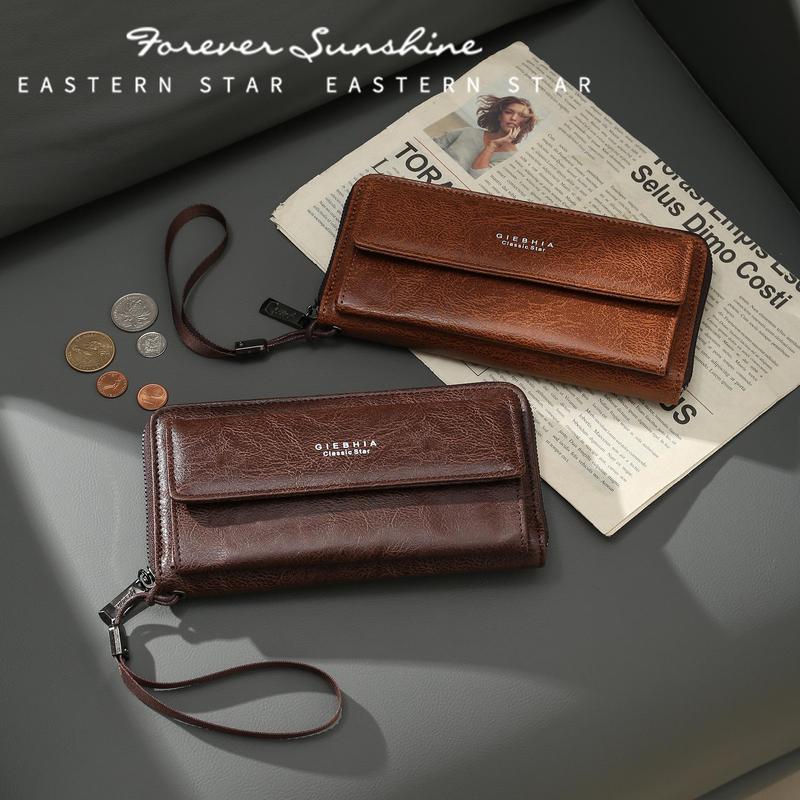 Ví Da PU Dài Thiết Kế Tinh Tế Cổ Điển Cho Sức Chứa Lớn Đa Năng Ví Đựng Tiền Xu Và Thẻ Gấp Gọn Ví Đa Năng kamen rider ryuki thẳng cầm tay wallet men vàng tiết kiệm Áo Thun Nữ clutch