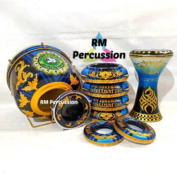 1 Set Rebana Hadroh Ukir Jepara Bas Habsyi FREE ONGKIR