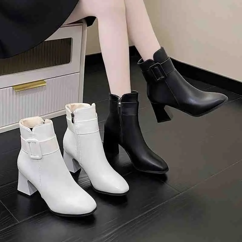 IVEE Boots High Block Jessie Korea IV6210 0