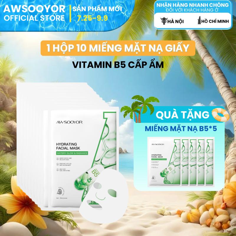   Mua 10 tặng 5  Mặt nạ chiết xuất trà xanh AWSOOYOR Làm mờ vết thâm Nuôi dưỡng da Cải thiện tông màu da Dưỡng ẩm Se khít lỗ chân lông Phù hợp với mọi loại da Không chất bảo quản Dùng được cho cả nam và nữ. 
