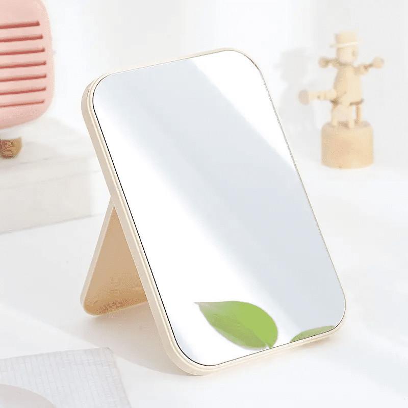 CERMIN LIPAT PERSEGI PORTABLE / STANDING BEAUTY MIRROR KACA DUDUK UNTUK RIAS MAKEUP WAJAH 6