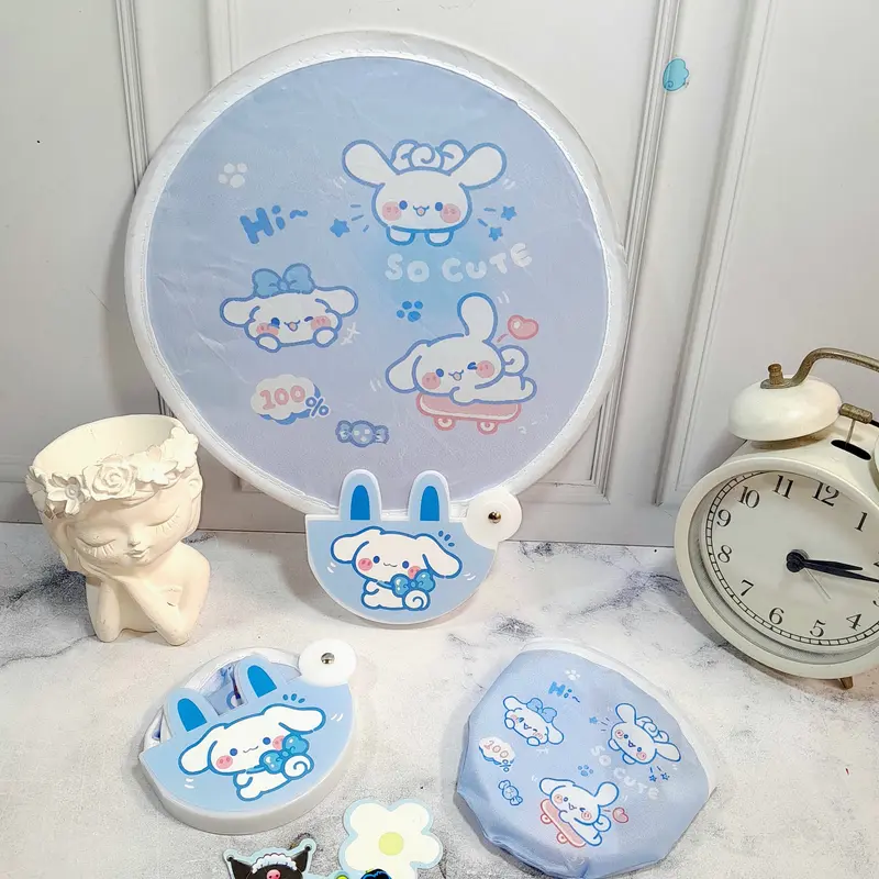 Kipas Lipat Sanrio Bentuk Bulat Foldable Bisa Di Lipat Imut Lucu / Kipas Lipat Sanrio Bulat Bahan Plastik Unik Cute Kesukaan Anak-Anak Perlengkapan Sekolah Kekinian Best Quality Harga Termurah Bisa Grosir dan COD 1