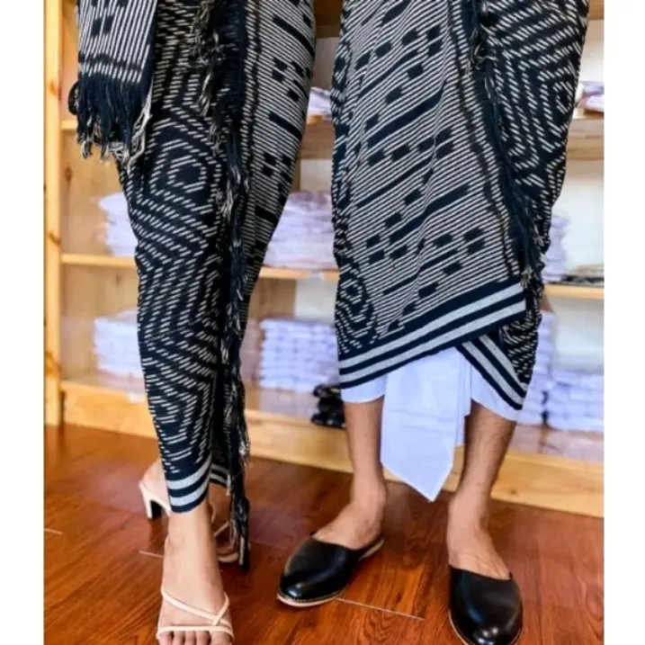 terbaru couple saput udeng+kamen slendang kain blangket pria/wanita etnik premium 0