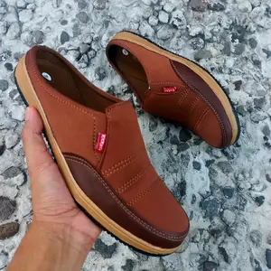 Sandal kasual pria bustong kekinian sandal pria selop Shoes