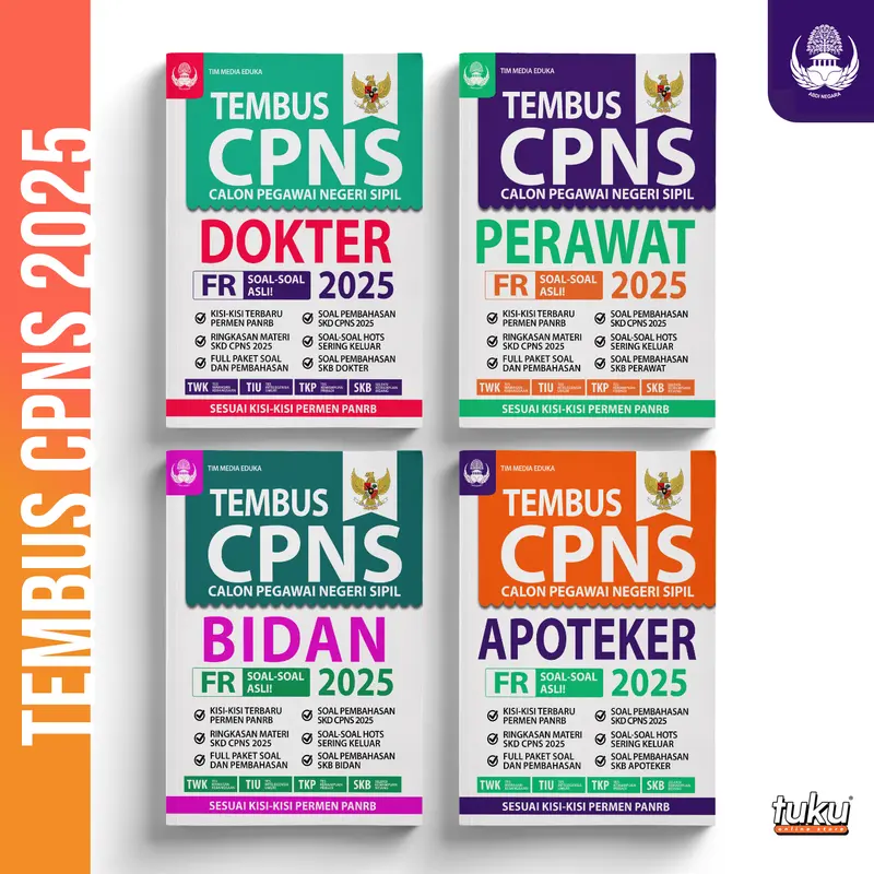Buku TEMBUS CPNS DOKTER/BIDAN/PERAWAT/APOTEKER 2025 - READY STOCK 0