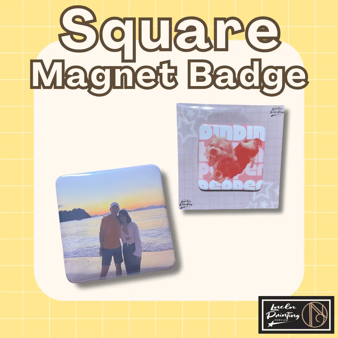 Square Ref Magnet Badge for Souvenirs and Birthdays - Decorative Accessory