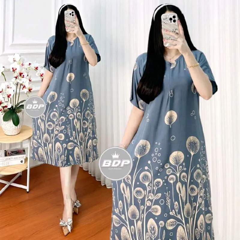 DASTER VIRAL Wanita Rayon Pendek Busui 2