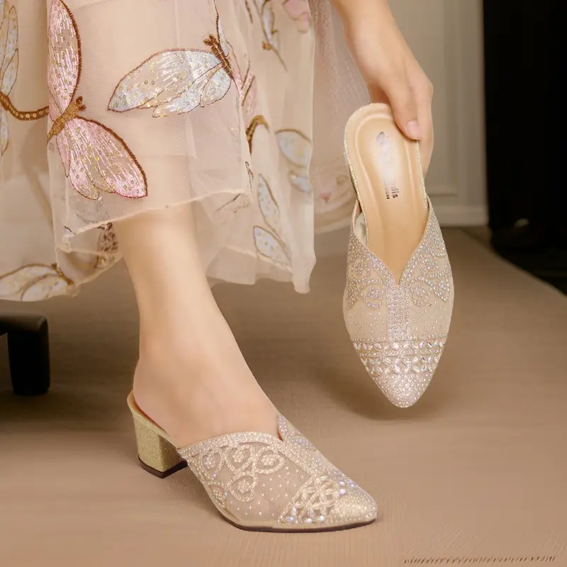 Herdian Rtwo 26 Sandal Heels Wanita Hak Tahu Karet Shoes Pesta 3