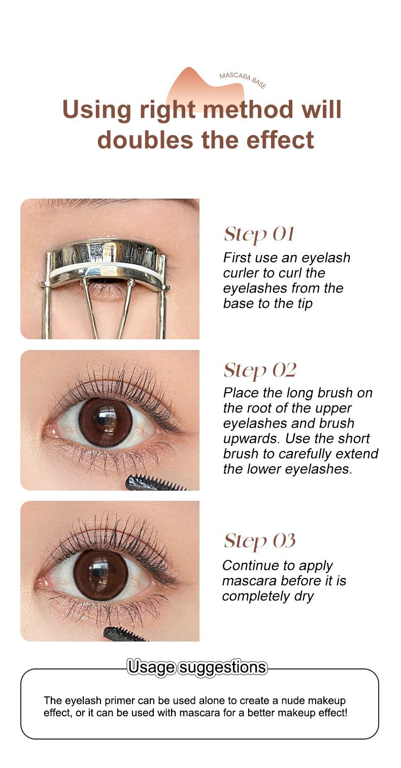 Product Introduction of UKISS Eyelashes Base Eyelash Primer Baseus Mascara Maskara Styling Liquid Waterproof Long-lasting 22