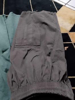 Product Review of 100k Dpt 5Pcs Celana Kanvas Semi Jeans Kolor Harian Santai Abu Cargo Karet Melar Nyaman Lembut Casual Pria from d**y 1