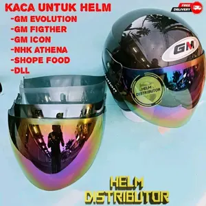 Kaca helm/visor helm gm evo/gm fiktur 100%orginal INKO (silver)