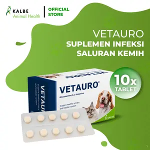KALBE Vetauro Suplemen Infeksi Saluran Kemih Kucing dan Anjing - 10 Tablet