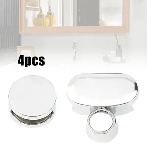 4pcs Penjepit Cermin Kaca / Klem Jepit Kacs Cermin Kamar Mandi
