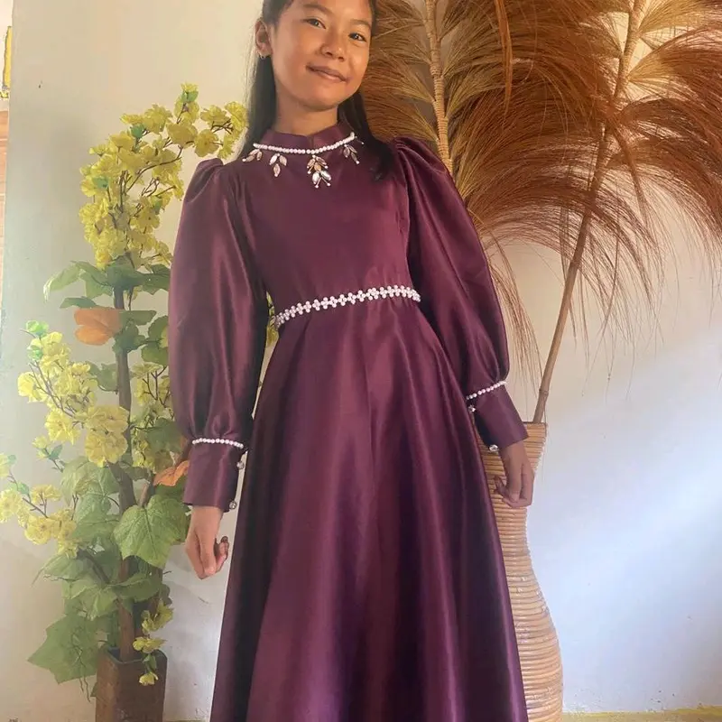 bella dress anak anak gamis anak klok mayung,baju couple,baju lebaran,baju kondangan anak perempuan Muslim Syari Pesta Wanita Ibu Remaja Mewah Cantik Nyaman Panjang Gaun Cewek 1
