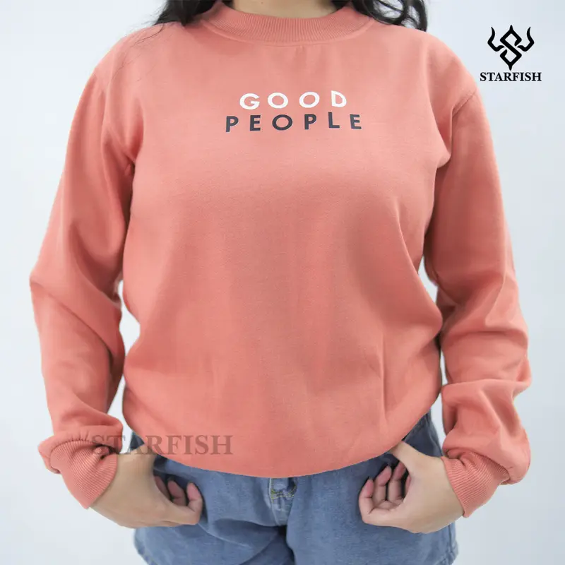 STARFISH SWEATER BASIC SABLON GLOW IN THE DARK GOOD PEOPLE SIZE M&XXL (PRIA & WANITA) 1