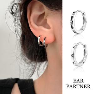 EAR PARTNER-イヤリング レディース 高級 無地 イヤ骨 スタッド メンズ用 寝ている間に取り外さずに眠れるイヤリング（eh-1783）