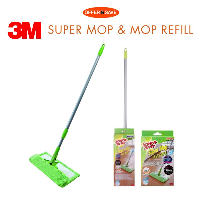 3M Super Mop With Scrapper Dry Cleaning and Wet Cleaning Cloth - TikTok ...