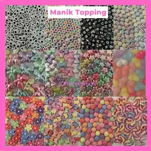 ￼GROSIR Manik Mote 1/2 pon - 225 gram - 100 gram - Mix topping / Manik Mote Jelly isi macaron premium asorted