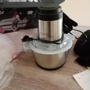 [Yuliajah Exclusive] LUNALIFE Food Chopper 2L Stainless 250Watt Penggiling Daging Multifungsi Pisau Sudah Dirakit Official Warranty