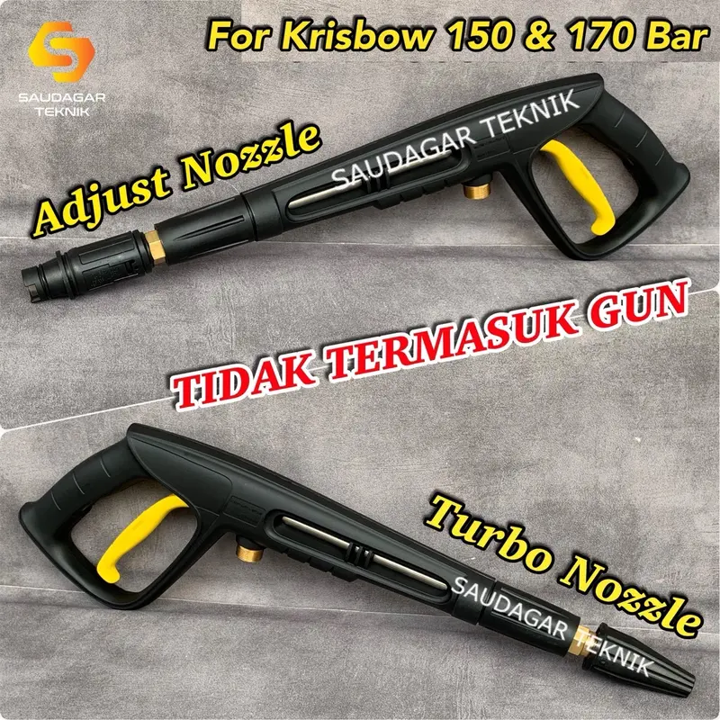Nozzle Spray Gun Jet Cleaner Krisbow 150 170 Bar High Pressure 0
