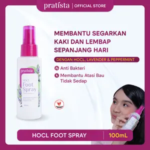 Pratista - HOCl Foot Spray Membantu Menyegarkan dan Mengurangi Bau Kaki 100ml