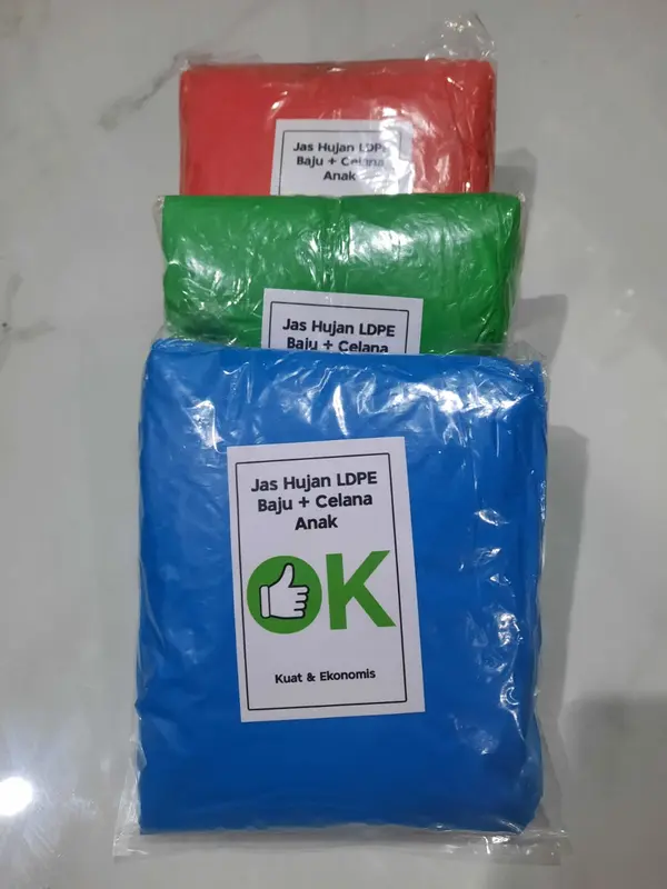 Jas Hujan Anak-Anak Setelan Lengan Panjang dan Celana Panjang 2