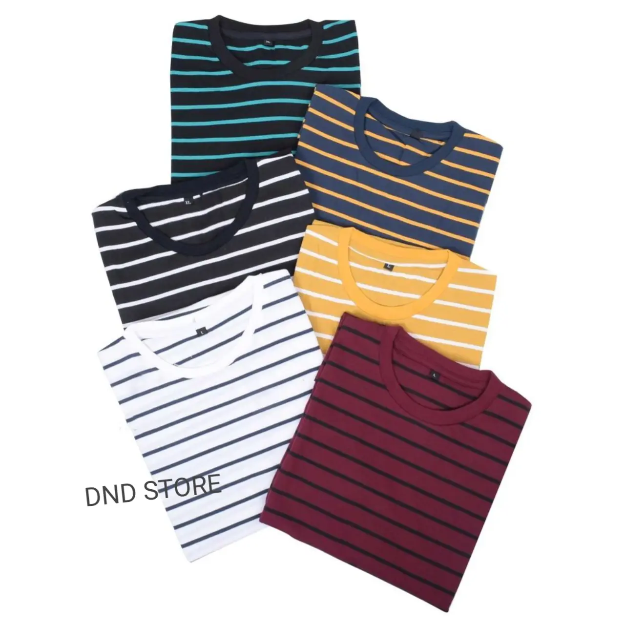 Kaos Stripe lengan pendek kaos pria wanita dewasa Kaos distro cotton cvc 30s