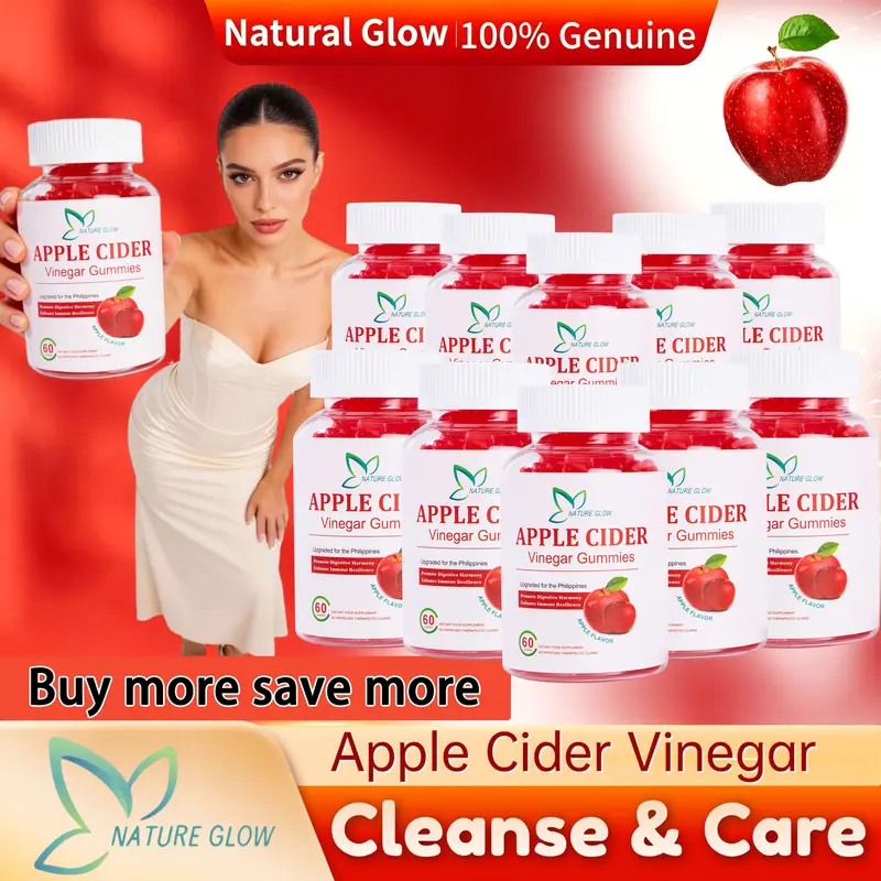 FDA APPROVEDNature Glow 60PC APPLE CIDER Vinegar Gummies - TikTok Shop  Philippines