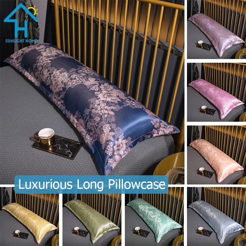 SUNLIGHT HOME Luxurious Long Pillowcase,Lengthen Bolster Case,Multi-pattern One-piece Double Pillow Case,Couple Pillow Case