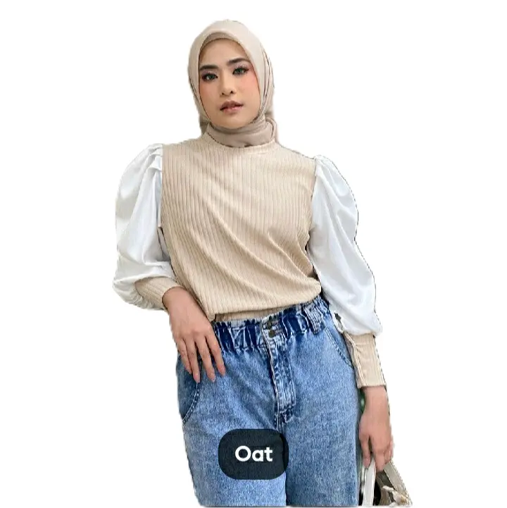 Blouse Kinan puff lengan balon sleeve top 5