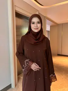 [ MIDELA ] Zaviera Series 2026( Abaya Dress Haji Umroh ) Simple Basic Daily | Bordir mix Swaroski