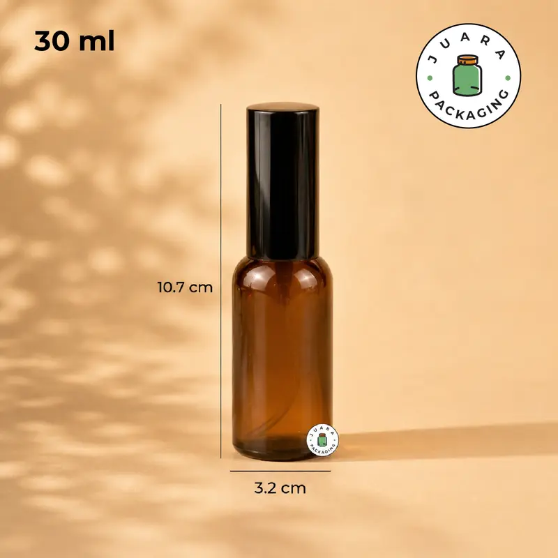 Botol Spray Kaca 30ml 50ml 100ml Botol Parfum Amber Spray Hitam Kaca Tebal Spray Plastik Untuk Perfume 30 ml 50 ml 100 ml