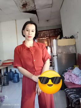 Product Review of ONESET Cringkle Pendek ANDIN Setelan Wanita Kancing KRAH V Celana Panjang Crinkle Airflow Crinkle Airflow from D**i m**i (**) 2