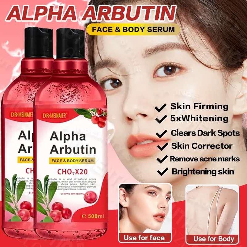 [BUY 1 TAKE 1] Alpha Arbutin Body Serum Whitening Essence Brightening Moisturizing Rejuvenating Skin Care Improve dull Skin 500ML