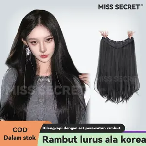 MISS SECRET Hairclip Korea Biglayer Lurus Natural Rambut Palsu Wanita 50cm 60cm