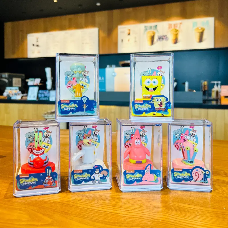 Colorful Spongebob Pvc Figurine Model Toy For Display And Gift