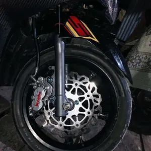 PAKET KALIPER BIGPOT 4P AXIAL + BREKET CNC PNP YAMAHA JUPZ / FIZR / VEGA / NOUVO 260MM BREMBO