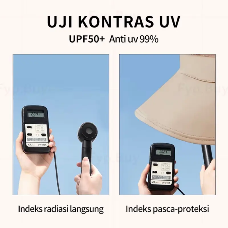 Topi Wanita Melindungi Seluruh Bagian Wajah dari Sinar Matahari UV Saat Aktivitas di Luar Ruangan 5