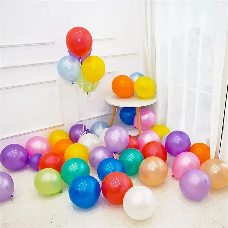 COD Joy KTB Balon Latex Metalix Ecer dan Pack 100 balon karet polos dekorasi pesta