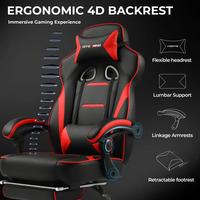 Gambar GTGAMING GTF69-Pro Kursi Gaming Premium dengan Bahan Berkualitas Kain Bernapas dan Dukungan Ergonomis Headrest & Lumbar Support Adjustable untuk Kenyamanan Maksimal goyang - Merah dari GTGAMING_NEW Kab. Tangerang 3 Tokopedia
